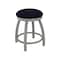 Holland Bar Stool Co 18" Swivel Vanity Stool, Nickel Finish, Canter Twilight Seat 80218AN002 - alternate 1